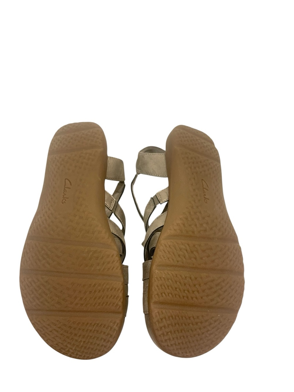 Women’s Clarks Elizabelle Sea Fisherman’s Sandals Metallic Shoes - Picture 4 of 5